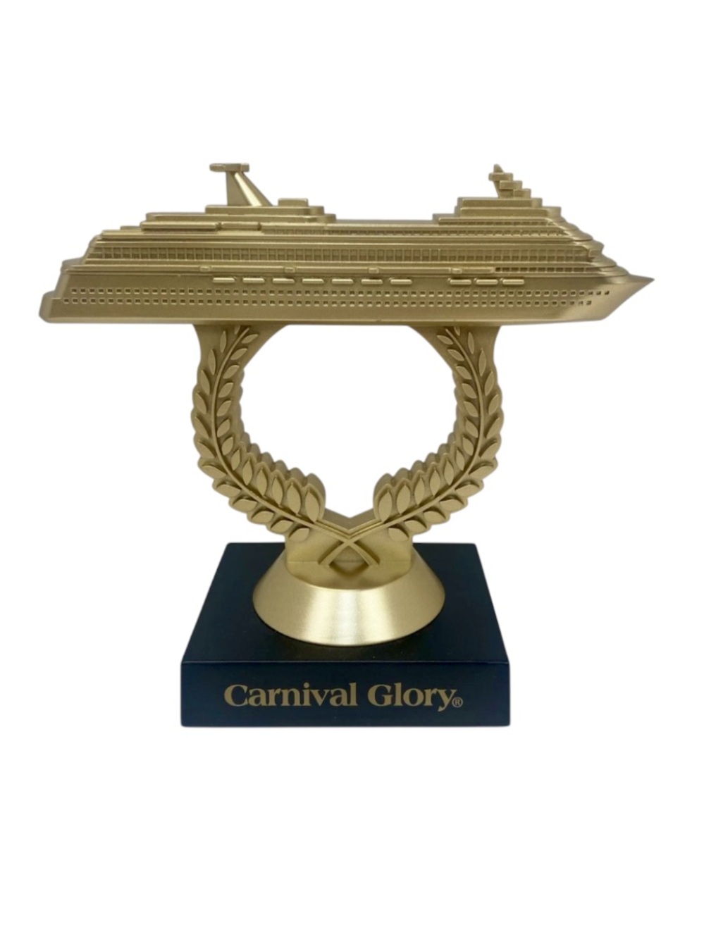 Carnival Glory Ship on a Stick Trivia Trophy